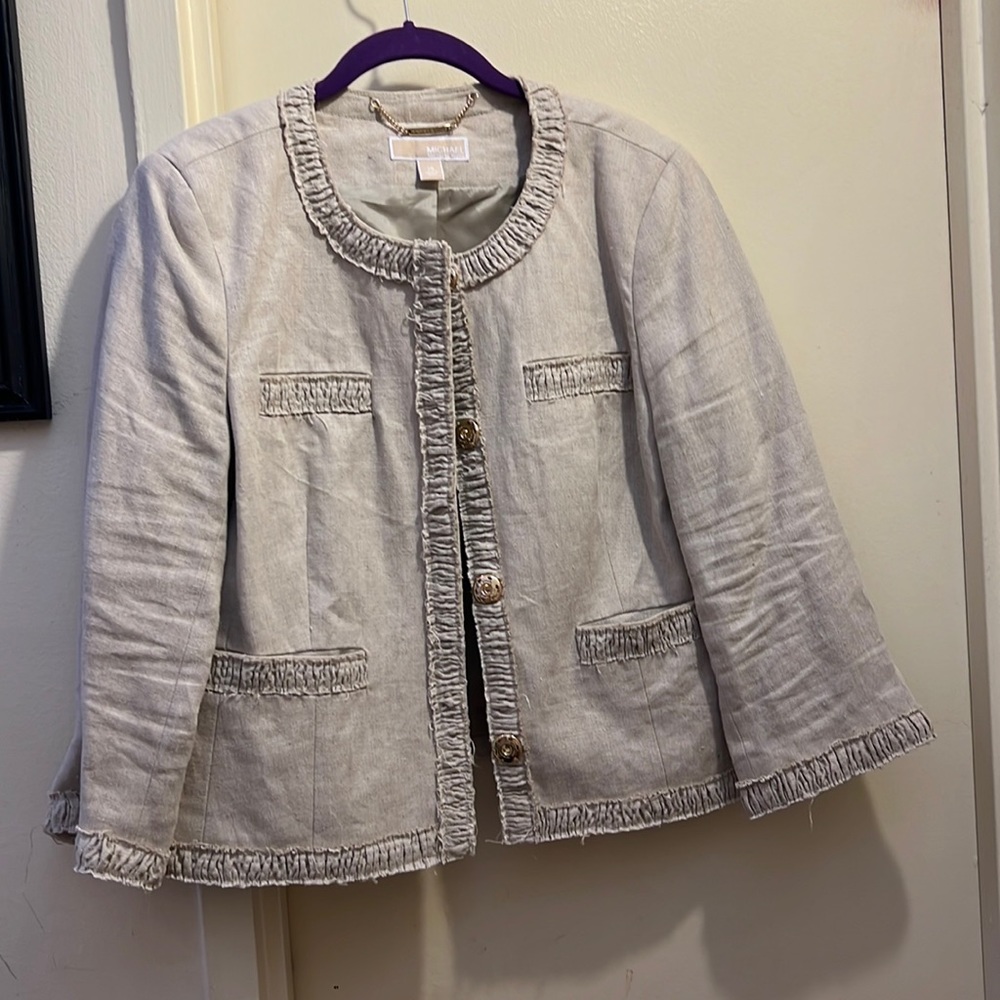 Michael Michael Kors Tan linen  jacket